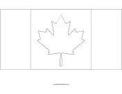 Flag of Canada Blackline Master