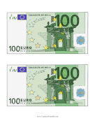 Hundred Euro Note Obverse