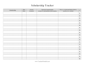 Scholarship Tracker