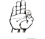 Sign Language F