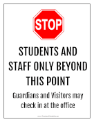 Stop Students And Staff Only