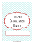 Teacher Organization Binder