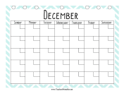 Teacher Organization Binder Calendar December