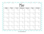 Teacher Organization Binder Calendar May