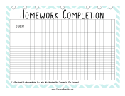Teacher Organization Binder Homework Completion