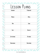 Teacher Organization Binder Lesson Plan Calendar