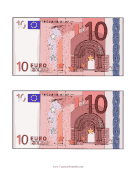 Ten Euro Note Obverse