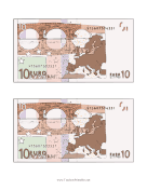 Ten Euro Note Reverse
