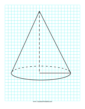 3D Shapes Cone Teachers Printable