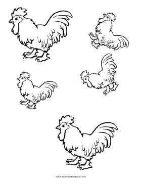 Chicken Templates Teachers Printable
