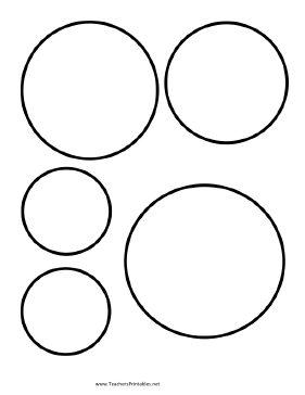 Circle Templates Teachers Printable