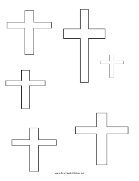 Cross Templates Teachers Printable
