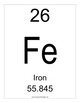 Iron Teachers Printable