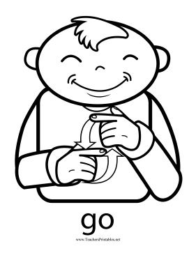 Go Sign Teachers Printable