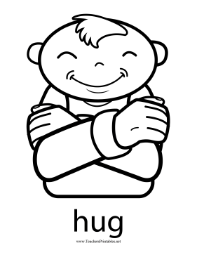 Hug Sign Teachers Printable
