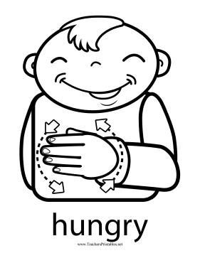 Hungry Sign Teachers Printable