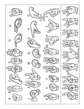 Letter and Number Chart-Outline-With Label Teachers Printable