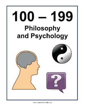 Library Sign 100 to 199 Teachers Printable