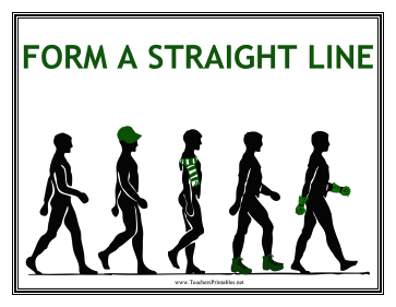 Line Up Sign Teachers Printable