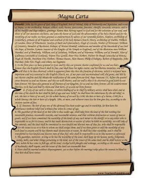 Magna Carta Teachers Printable