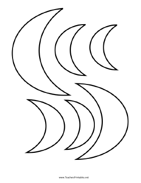 Moon Templates Teachers Printable
