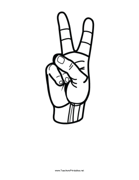 Number 2-Outline-No Label Teachers Printable
