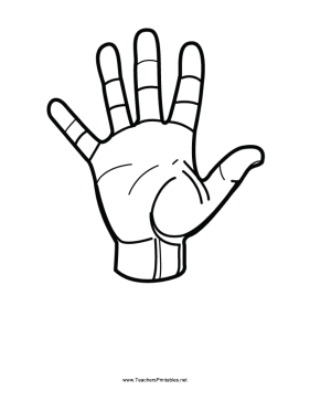 Number 5-Outline-No Label Teachers Printable