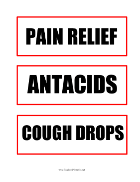 Nurse Office Labels Medication Teachers Printable