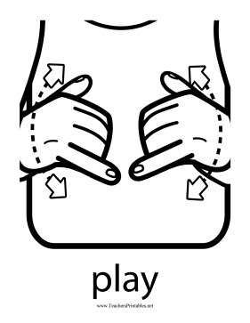 Play Sign Teachers Printable
