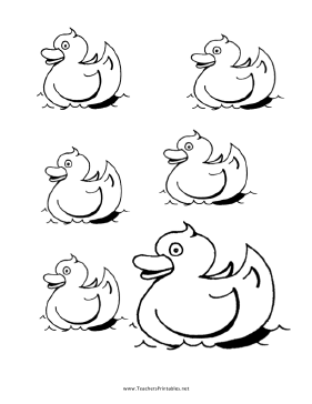Rubber Duck Templates Teachers Printable