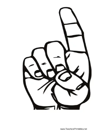 Sign Language D Teachers Printable
