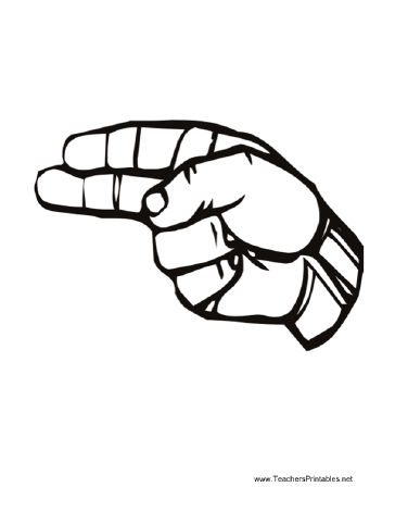 Sign Language H Teachers Printable