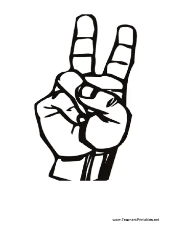 Sign Language V Teachers Printable
