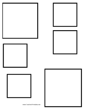 Square Templates Teachers Printable