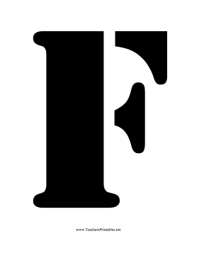 Stencil F Teachers Printable