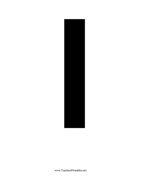Stencil Lowercase L Teachers Printable