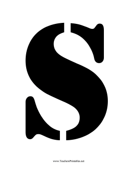 Stencil S Teachers Printable