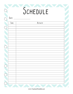 Teacher Organization Binder Daily Schedule Teachers Printable