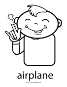 Airplane Sign teachers printables