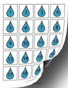 Calendar Dates Raindrops