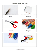 Classroom Supplies Visual Cards teachers printables