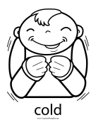 Cold Sign teachers printables