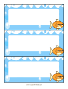 Desk Labels Fish teachers printables