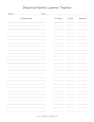 Distance Hybrid Learner Tracker