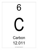 Carbon teachers printables