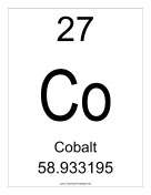 Cobalt teachers printables