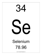 Selenium teachers printables