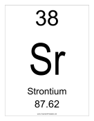 Strontium teachers printables