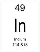 Indium teachers printables