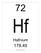 Hafnium teachers printables